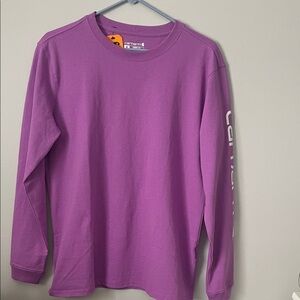 New Carhartt Women's Purple Long Sleeve Tee